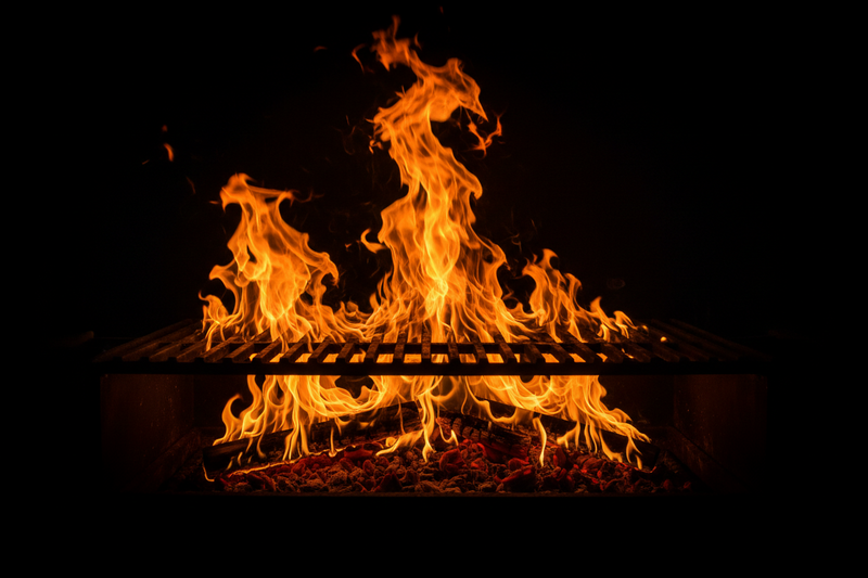Grill fire