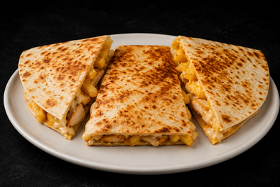 Chicken and French Fries quesadilla