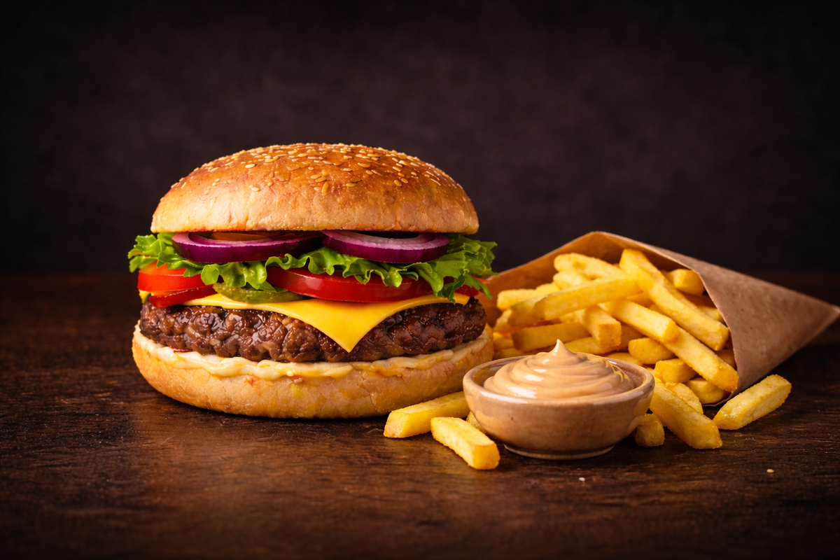Hamburger meal
