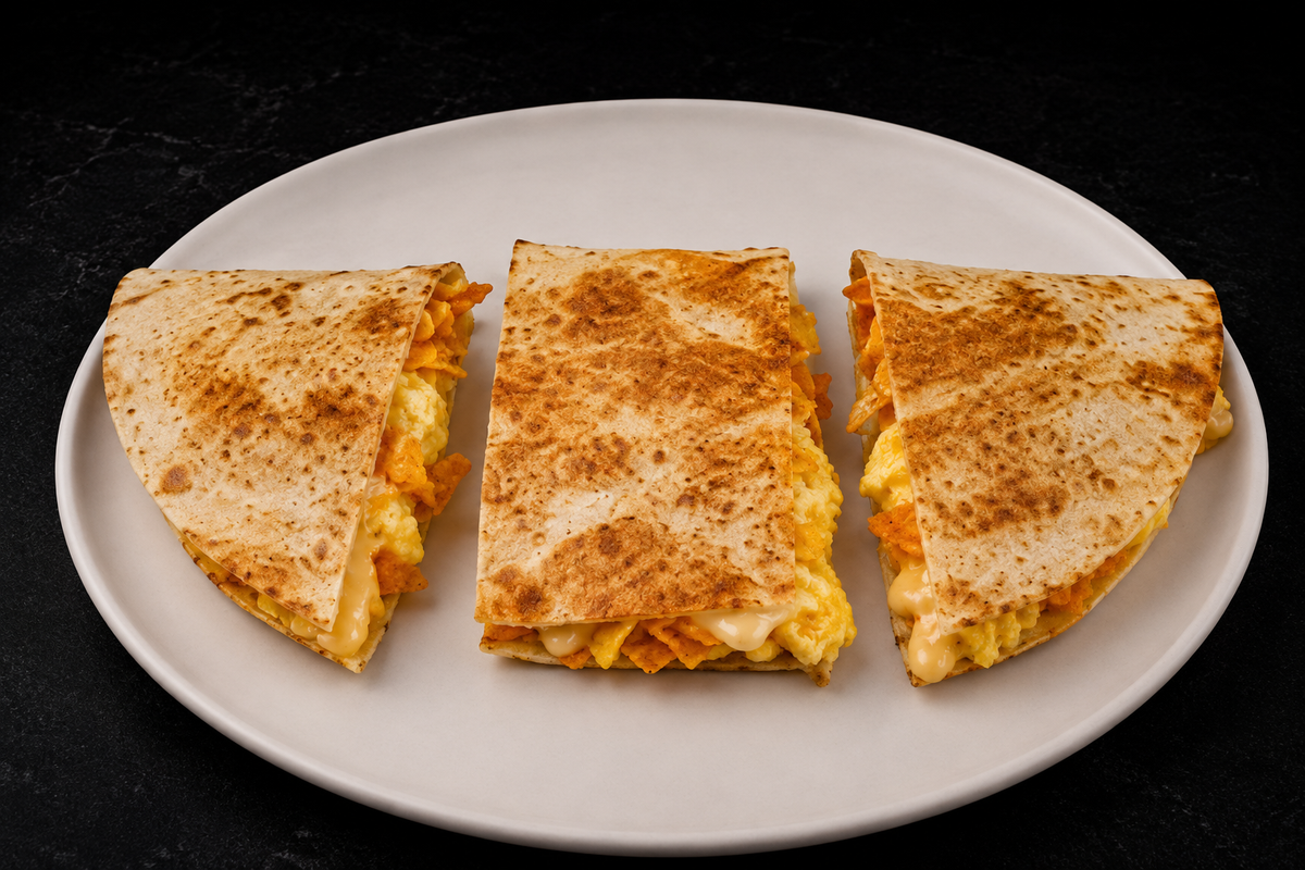 Egg Crunch Quesadilla