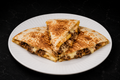 Ground beef and French Fries Quesadilla