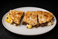 Egg and Ground Beef Quesadilla